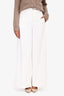 Me+Em White Cotton Wide Leg Pants Size 2