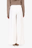Me+Em White Cotton Wide Leg Pants Size 2