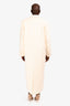 The Frankie Shop White 'Gaia' Wool Double Breasted Coat Size S