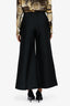 LILYSILK Black Wide Leg Cuffed Pants Size 2