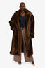 Source Unknown Brown 'Wallis' Faux Fur Coat Size M