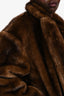 Source Unknown Brown 'Wallis' Faux Fur Coat Size M