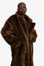 Source Unknown Brown 'Wallis' Faux Fur Coat Size M