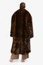 Source Unknown Brown 'Wallis' Faux Fur Coat Size M