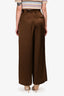 Lilysilk Brown Silk Wide Leg Pants Size 2