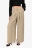 Herskind Tan 'Lotus' Wide Legged Pants Size XS