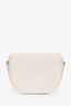 MCM White 'Travia' Leather Small Crossbody Bag