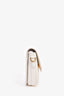 MCM White 'Travia' Leather Small Crossbody Bag