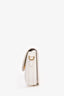 MCM White 'Travia' Leather Small Crossbody Bag