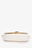 MCM White 'Travia' Leather Small Crossbody Bag