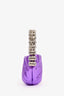 L'alingi Purple 'Eternity' Crystal Mini Top Handle Bag