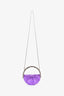 L'alingi Purple 'Eternity' Crystal Mini Top Handle Bag