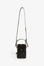 Fendi Black Leather FF Monogram Mon Tresor Bucket Bag
