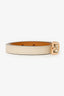 Hermes Ivory Leather H Pop Belt Size 70