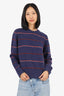 Acne Studios Navy Wool Striped Sweater Size S