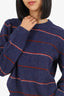 Acne Studios Navy Wool Striped Sweater Size S