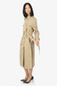 Burberry Beige Kensington Heritage Long Trench Coat Size 6