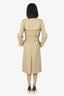 Burberry Beige Kensington Heritage Long Trench Coat Size 6