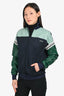 Miu Miu 2020 Navy/Green Blouson Jacket Size 38