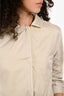 S Max Mara Beige/Yellow Nylon Reversible 3/4 Sleeve Coat Size 2 US