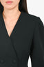 Stella McCartney Black Wool Double Breasted Cinch Waist Blazer Size 40
