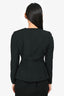 Stella McCartney Black Wool Double Breasted Cinch Waist Blazer Size 40