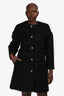Giambattista Valli Black Mohair Coat Size 44