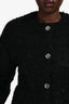 Giambattista Valli Black Mohair Coat Size 44