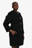 Giambattista Valli Black Mohair Coat Size 44