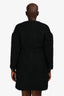 Giambattista Valli Black Mohair Coat Size 44