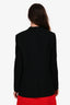 Helmut Lang Black Jersey Sleeve Single Button Jacket Size 6 US