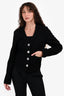 Low Classic Black Denim 'Pocket' Short Jacket Size L
