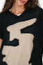 MM6 Maison Margiela Black/Grey Distressed Sweater Size XS