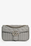 Gucci Grey GG Marmont Matelasse Aria Medium Shoulder Bag