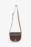 Celine Brown Triomphe Canvas/Leather Medium Folco Crossbody