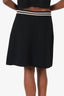 Sandro Black/White Knit Mini Skirt Size 3 With Tags