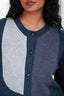 Pre-Loved Chanel™ Navy/Blue Cashmere Pattern Cardigan Size 40