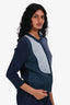 Pre-Loved Chanel™ Navy/Blue Cashmere Pattern Cardigan Size 40