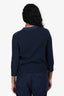 Pre-Loved Chanel™ Navy/Blue Cashmere Pattern Cardigan Size 40