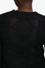 Victoria Beckham Black Lace Back Detail Long Sleeve Dress Size 8 US