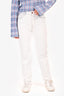 Brunello Cucinelli Light Blue Washed Straight Legged Jeans Size 4 US