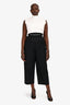 Alexander Wang Black Logo Waistband Wide Legged Trousers
