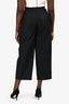 Alexander Wang Black Logo Waistband Wide Legged Trousers