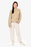 Jil Sander White Denim Straight Legged Jeans Size 36