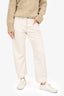 Jil Sander White Denim Straight Legged Jeans Size 36