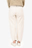 Jil Sander White Denim Straight Legged Jeans Size 36