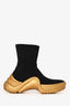 Louis Vuitton Black/Gold Stretch Textile Archlight Sneaker Boots Size 37