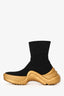 Louis Vuitton Black/Gold Stretch Textile Archlight Sneaker Boots Size 37