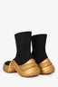 Louis Vuitton Black/Gold Stretch Textile Archlight Sneaker Boots Size 37