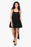 LoveShackFancy Black Bow Back Mini Dress Size 2